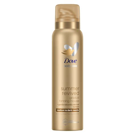 dove self tan mousse - dove dermaspa summer revived mousse.